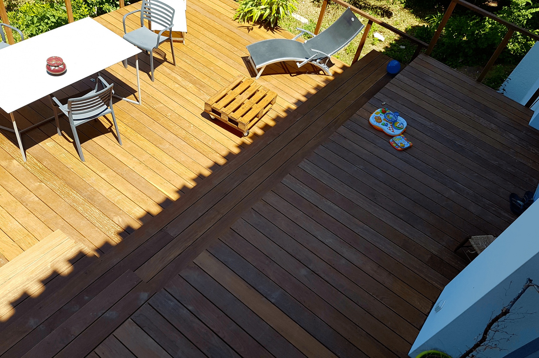 Terrasse en bois sur-mesure extérieure